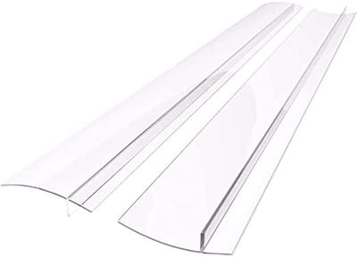 Transparante fornuisstrip - Houdt de ruimte tussen het fornuis en het aanrecht schoon, 61,5 cm