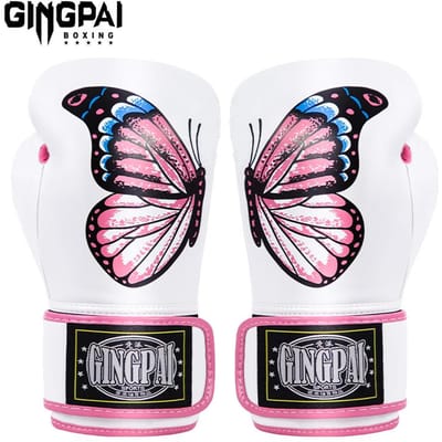 Gants de Boxe Professionnels Pour Femmes Hommes Enfants Combat Libre Sanda Mma Muay Thai Karaté Entraînement Fitness Sports 8oz