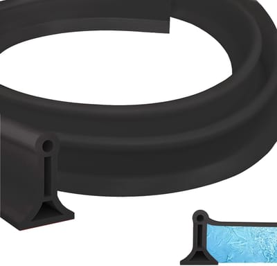 Dailygoods- Spatbeschermingsstrip 200 cm - Zelfklevende Siliconen - Waterstopper Douche - Waterkering - Afdichtstrip - Effectieve Waterbescherming