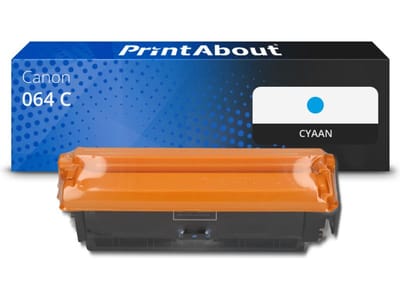 PrintAbout huismerk Toner 064 C Cyaan Geschikt voor Canon