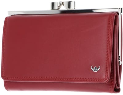 Golden Head Leren portemonnee Polo RFID Protect Bügelbörse 2157 Rot donkerrood