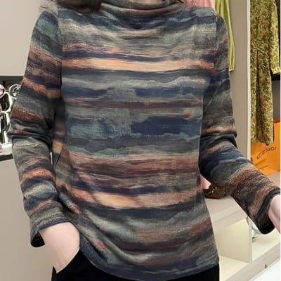 Nieuwe Winterstijl Pluche Pluche Verdikt Los Veelzijdig Lange Mouw Basis T-shirt Halfhoge Col Trui T-shirt Top voor Dames 4XL