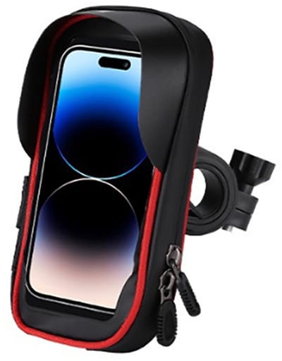 Telefoonhouder - Telefoontas voor aan het stuur - Speciaal ontworpen waterdichte telefoonhouder - 360° verstelbare telefoonhouder - Telefoonhouder voor op de fiets - Geschikt voor scooters, motoren, elektrische fietsen en gewone fietsen