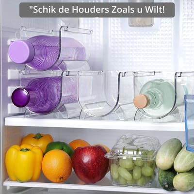 Koelkastorganizer, set - voorraadkamer, snacks, blikjes, keuken,HOGE KWALITEIT MATERIAAL ,4 Pak