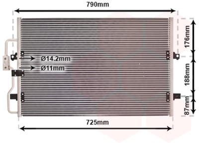 Van Wezel - LUCHTCONDENSATOR VOOR CITROEN DISPATCH 1994-2006 1474080080