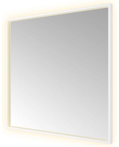 Hotbath &More SQU80 Square spiegel 80x80cm met verlichting, spiegelverwarming, kleurwissel, dimbaar en afstandsbediening mat wit
