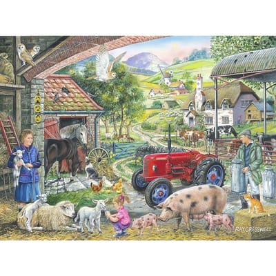 5D Doe-het-zelf Diamantschilderij Boerderijleven Borduurmozaïek Kruissteek Strass Decoratie 20X30CM beige