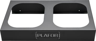 Plafor Prullenbak standaard 2x90L, metalen standaard voor 2 afvalbakken – afval scheiden, recycle, vuilnisbak,
