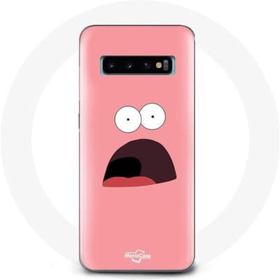 Coque - Bob l'éponge - Samsung Galaxy S10 Plus - Souple - Rose - Patrick Étoile rose