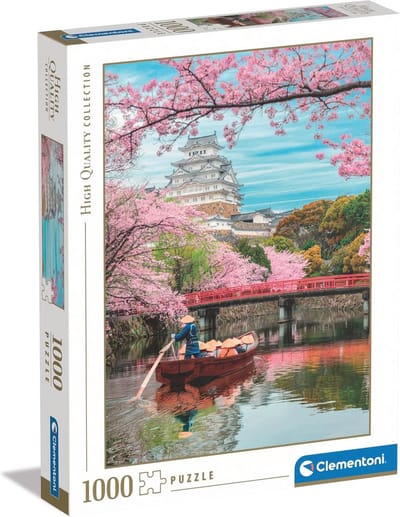 Himeji Castle in Spring 1000-delig Puzzel voor Volwassenen - Made in Italy
