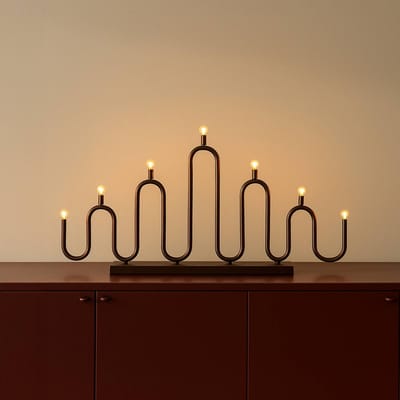Globen Lighting kandelaar Noel 7, brons, breedte 76 cm