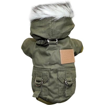 Hond Huisdier Winter Verdikte Wandeljas Met Capuchon Zachte En Comfortabele Hondenjas Jas Buitensporten Huisdierkleding XXL gray