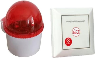 Verzorger Pager Alarm - Draadloos Oproepsysteem - Veiligheid Thuis - Waterdicht Stroboscoop - 100 dB Volume - Zoals Afgebeeld