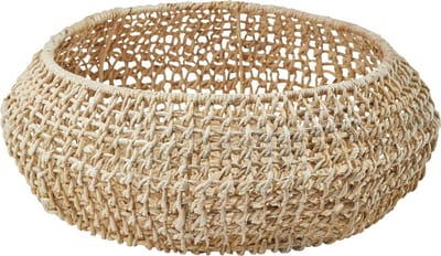 Opbergmand Abaca Beige | Beige | Hout