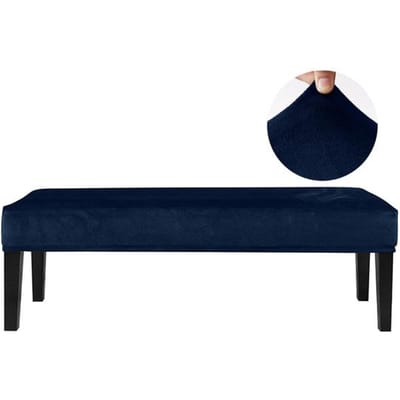 Stretch Eetbankhoes ,Massieve Zitbeschermer ,Rechthoekig ,Voor Woonkamer ,Voor Pianokruk 112-150cm