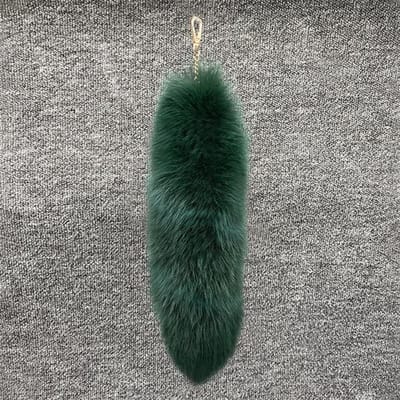 Enorme Pluizige Nepbont Vosstaart Sleutelhanger Tas Charms Therian Staart Vosstaart Sleutelhanger Bont Hanger Sleutelhanger Pluche Hanger Cadeau Voor black