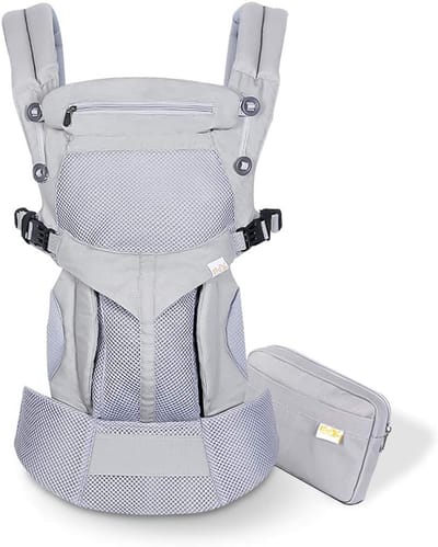 Ademende Babydrager - Draagzak Baby - Comfortabel Dragen - Ergonomisch Ontwerp - 0-48 Maanden - Grijs