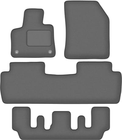 Wielganizator WLG-CARLUX-GRAFIET - Auto Vloermatten - Peugeot 5008 II - 7-zits - Grafiet