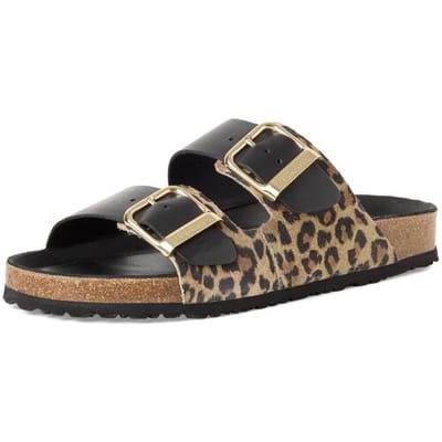 Tamaris leren muiltje 1-27543-42 090 damesschoenen M2753342 Zwart/Luipaard