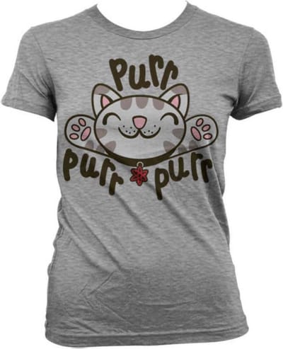 The Big Bang Theory Dames Tshirt -S- Soft Kitty Purr-Purr-Purr Grijs