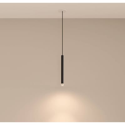 LEDS-C4 LED inbouwpendel Kaars, zwart, 1-lamp, aluminium