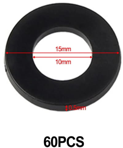 Scharnier Kit - Deur Ringen - Slijtvaste Ringen - Hete Isolatie - Nylon Dichting - Voor Deur Installateurs - Model 60PC