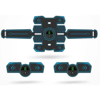 Nieuwe elektrische buikspierstimulator EMS-buikspiertrainer Abs Fitnessapparatuur USB-oplaadbare lichaamsvermageringsmassager