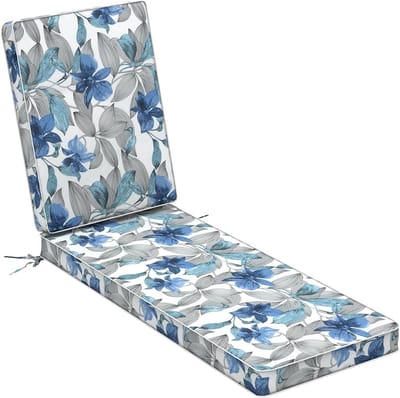 Loungestoelkussen voor buiten - Terraskussen Chaise Lounge - Buiten Zitten - Waterafstotend Polyester - 183 x 53 x 8 cm