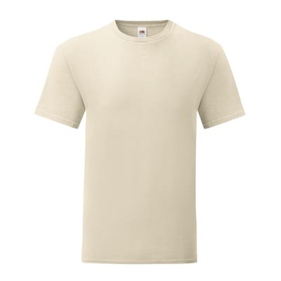 Fruit of the Loom Heren Iconisch 150 T-Shirt (Natuurlijk)