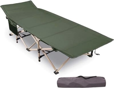 Extra Breed Campingbed voor Volwassenen - Inklapbaar en Stevig Veldbed tot 226 kg
