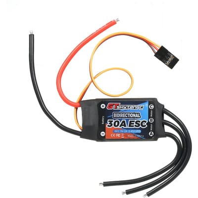 GTSKYTENRC Bidirectionele 40A Borstelloze ESC voor Afstandsbedieningsauto/Boot/Afstandsbedieningsschip Pneumatische Onderwaterpropeller 30A