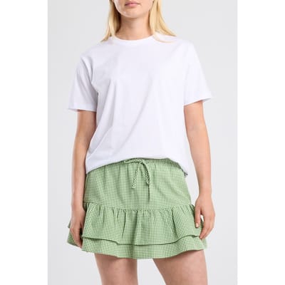 America Today Rinna White/green Maat: S | Mini Rokken Outlet | Dames | Groen