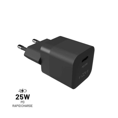 FIXED FIXC25M-C-BK oplader voor mobiele apparatuur Universeel Zwart AC Snel opladen Binnen