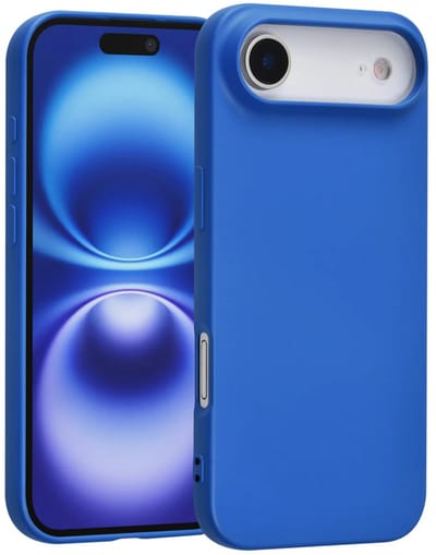 Shockproof Backcover - Liquid Silicone Soft Hoesje - Geschikt voor: iPhone Air - Diepblauw