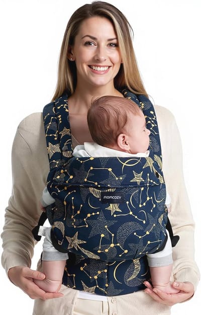Ergonomische Babydrager voor Pasgeborenen tot Peuters - Lichtgewicht en Behaaglijk voor 3,2-20 kg met Verbeterde Lendensteun