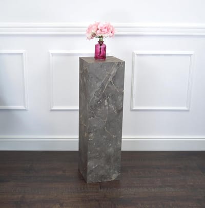 Decoratieve Zuil - Bloemenstandaard Podium - Stijlvolle Presentatie - Gecoate Spaanplaat - 30x30x70cm - Palazio Goud
