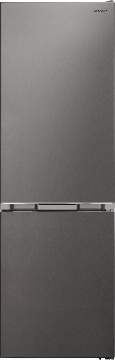 Sharp SJNBA31DMXPCEU - Koel-vriescombinatie - No Frost - Zilver - Ideale koelkast voor gezinnen