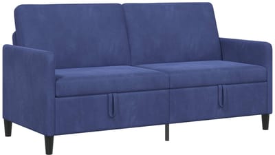 vidaXL - Sofa - met - Opbergruimte - Politieblauw - 172 - x - 78 - x - 87 - cm - Polyester