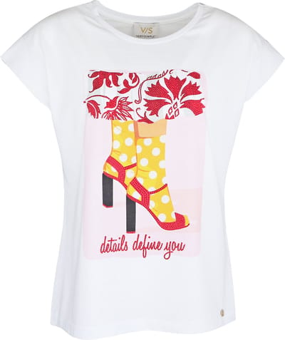 Verysimple • wit t-shirt met sandaal • maat S (IT42)