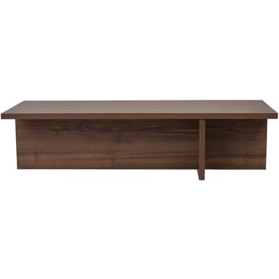 Asir - Salontafel - Walnoot - 100% met melamine gecoat spaanplaat - 120 x 45 x 30 cm