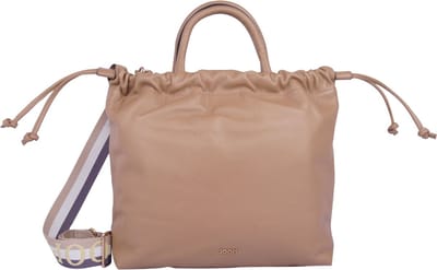 JOOP! Leren Handtas Schoudertas Brezza Esra Handbag Cappuccino Lichtbruin