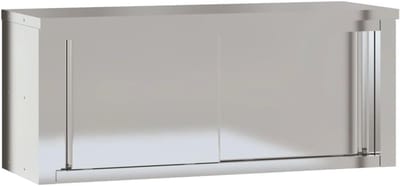 RVS Wandkast voor Keuken met Schuifdeuren - Onderhoudsvriendelijk en Stevig