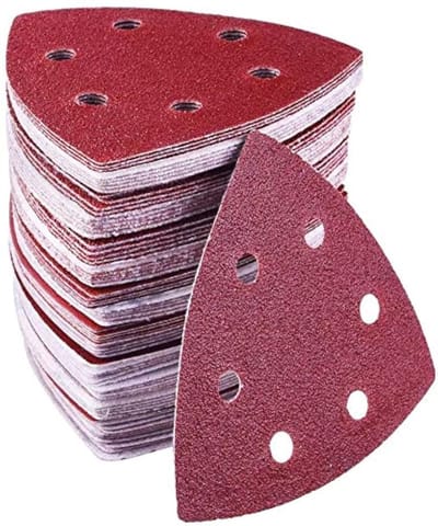 BRENZOOS- Schuurpapier Set 72 Stuks - Schuurpapier Driehoek 90mm - Aluminium Oxide - Antistatisch - Voor Delta Sanders - Voor Diverse Materialen - Schuurvellen