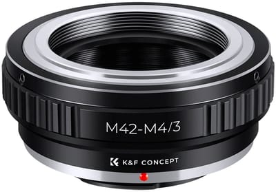 K&F Concept M42-M43 high precision adapter - M42 lens op Micro Fourthirds M4/3 camera