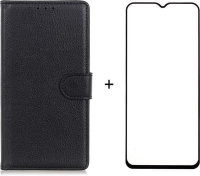 Telestore Telefoonhoesje - Book Case - Geschikt Voor Samsung Galaxy A02s - Zwart
