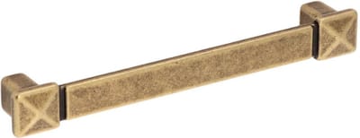 Ladegreep Brons antiek vierkant 146mm