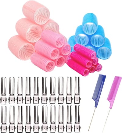 Krulspelden Set - Haarrollers - Heatless Curls - Kleefrollers
