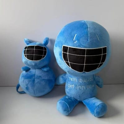 Spel Bluudude Kiddbluu Pluche Speelgoed Bluudude Kiddbluu Zachte Knuffelpop Schattig Zwart Pak Pluche Speelgoed Decor Collectie Cadeau Voor Fans black