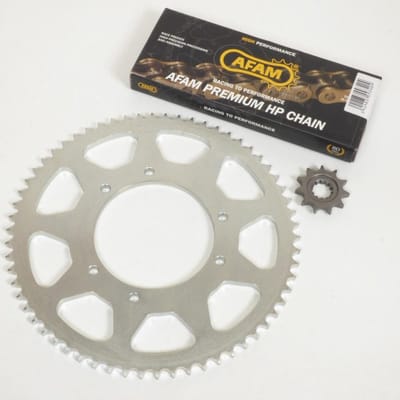 afam kettingset voor motorfiets hm 50 cre 2003 tot 2012 11 x 62 nieuw