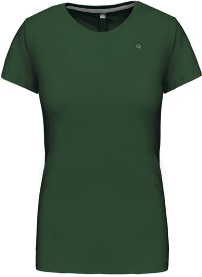 G-TOWN Dames T-shirt Ronde Hals Voorzien van GT Logo